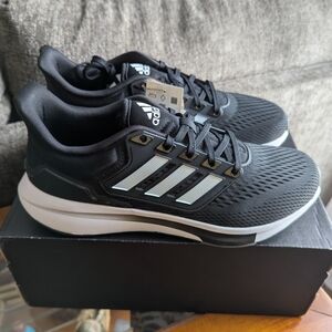 Adidas Size 7.5M/9W Black EQ21 Running Shoes